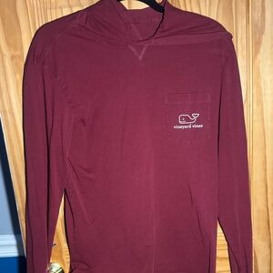 Vineyard Vines Burgundy Hoodie Shirt